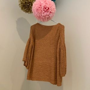 forever lovely L.A. Green Orange Sweater